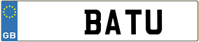 Truck License Plate